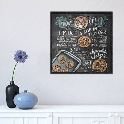 Chocolate Chip Cookies Recipe - Print on Canvas