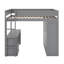 Lit mezzanine double avec placards et bureau-1955112940