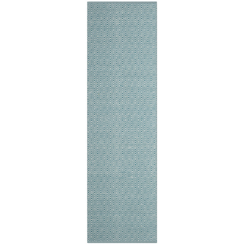 Dryden Hand Woven Cotton Geometric Rug, Runner 2'3" x 6'