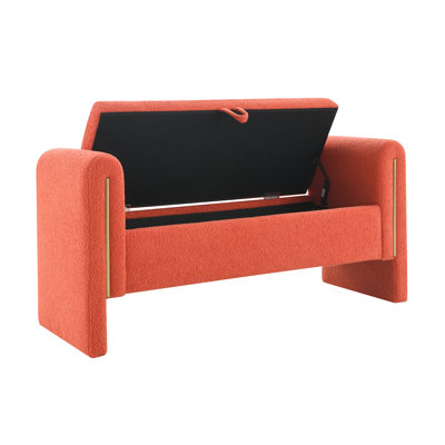Upholstered Bench With Arms And Storage
