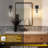 1-light Dimmable Modern Brass Wall Sconce With Bell Clear Glass-1798176309