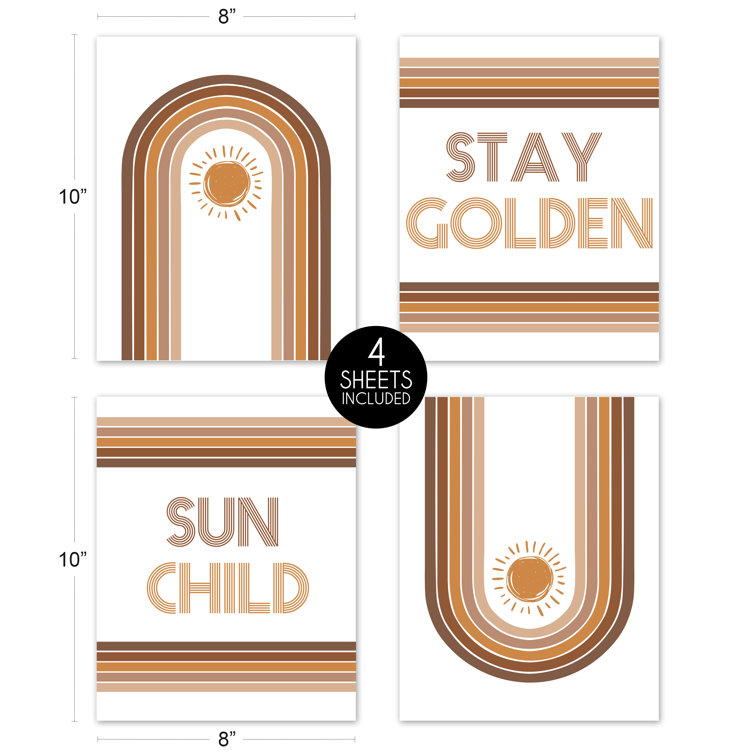 Sweet Jojo Designs Boho Sun White and Pumpkin Collection Full/Queen Bedding