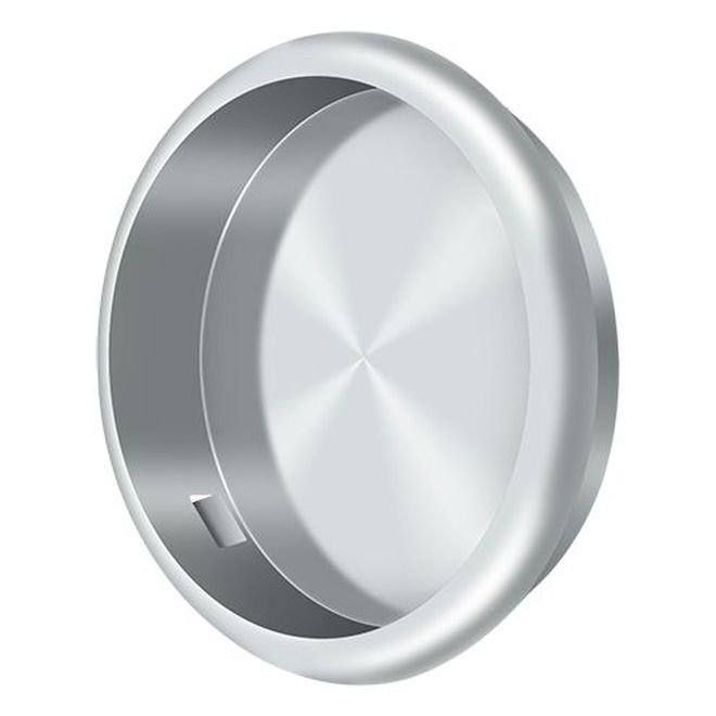 Deltana FP221RU26 Flush Pull, Round, 2-1/2" Diam. in Polished Chrome, Polished Chrome