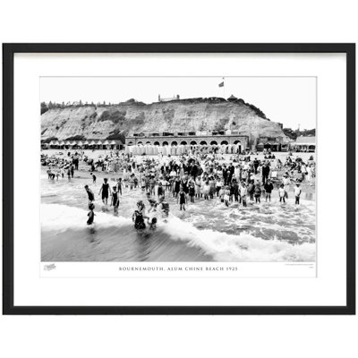Bournemouth, Alum Chine Beach 1925 by Francis Frith - Single Picture Frame Print