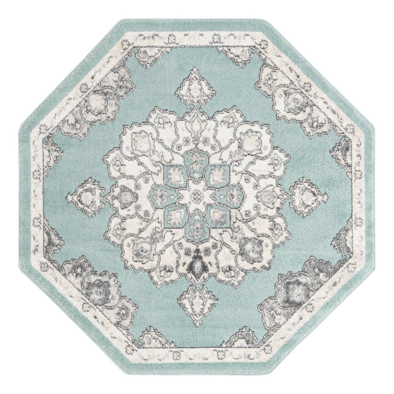 Oriental Indoor Rug, Octagon 5' x 5'
