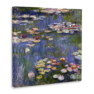 Classical Monet Water Lilies Canvas Wall Art by one1000paintings