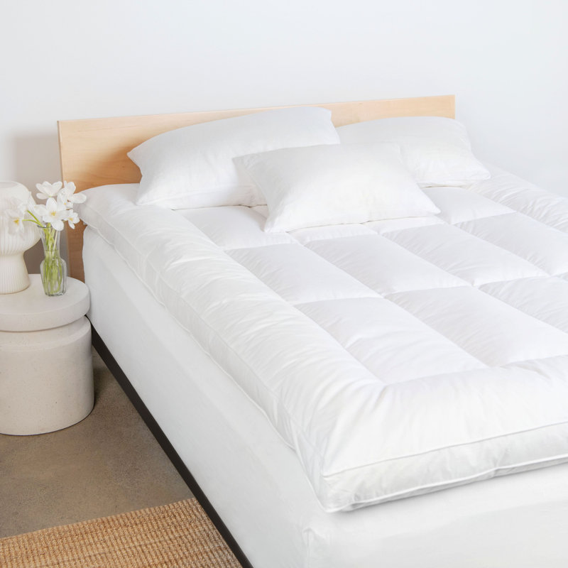 Feather & Down Plush Luxury Mattress Topper, Queen