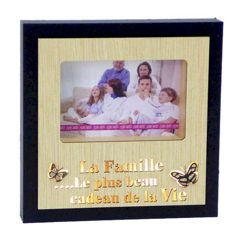 Cadre photo la famille le plus beau cadeau de la vie