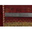 Élégant tapis rouge tribal de style Gabbeh 5 x 8 avec des accents terreux chaleureux