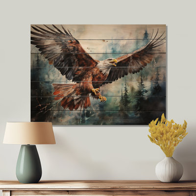 Art amérindien Spirit of Eagle sur impression sur bois