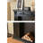European-style carved solid wood decorative cabinet retro fireplace mantel-1137786616