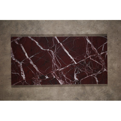Carreau de marbre aiguisé 12 po x 24 po Rosso Levanto