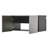 32 In. W X 16 In. H X 16 In. D Metal Wall Storage Cabinet