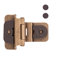 Double charnière démontable 1/4 "superposé, 3/8" encastré avec cadre à fermeture automatique - laiton antique - charnières de porte d'armoire (ensemble de 2)-37287759-125347258