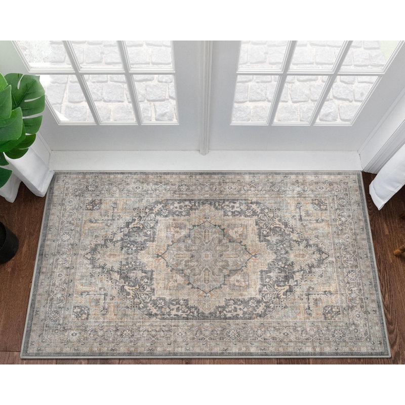  Tapis oriental gris clair Apollo Tirana, Rectangle 3 pi 3 po x 5 pi
