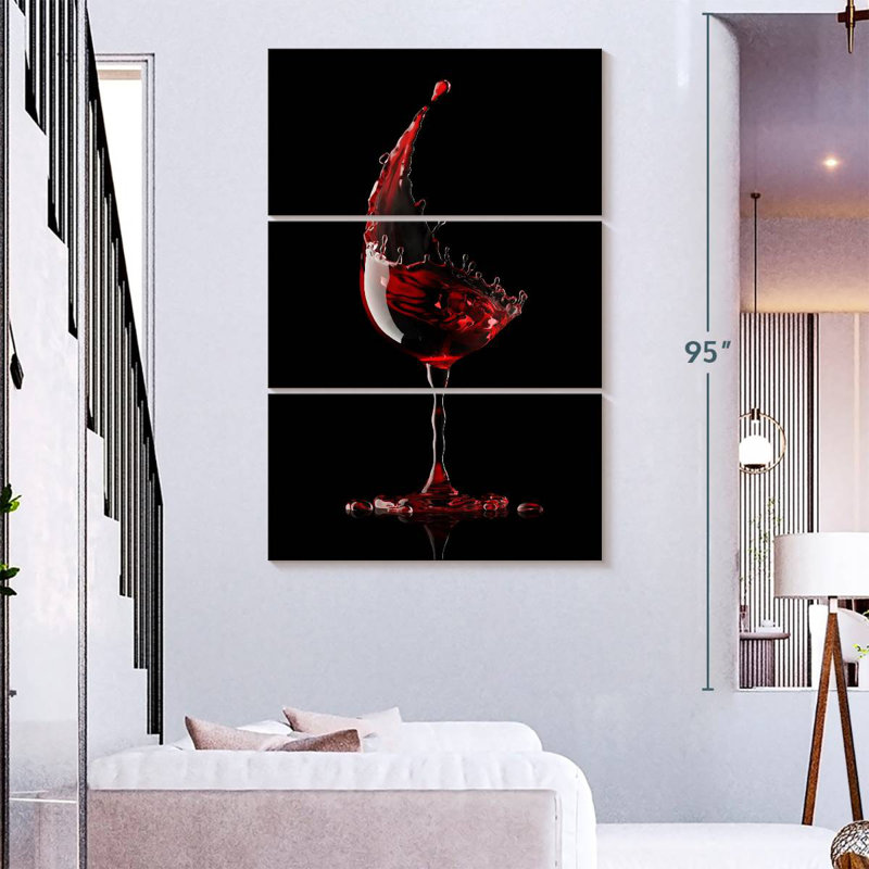 Yarlin Red Wine Glass, 74" H x 48" W
