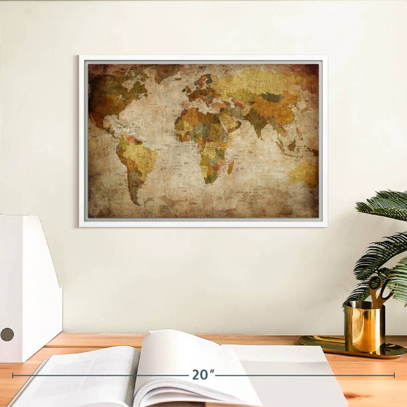 World Burwell, Cadre flottant blanc, 13 po x 9 po