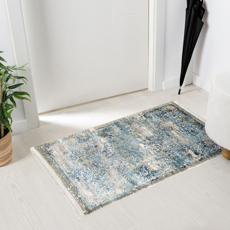 Tapis oriental bleu, Rectangle 2 pi x 3 pi