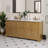 Heritage 72" Fully Assembled Double Bathroom Vanity with Engineered Marble Top, Soft Closing and Splash Guard
