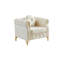 Canapé Chesterfield en velours avec coussins ronds-1052513658