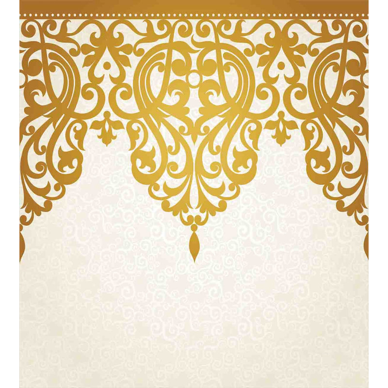 French Country Polyester Damask Duvet Cover, Queen Duvet Cover + 2 Shams