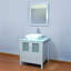 Ensemble de meuble-lavabo simple 30 po avec miroir Damariae-380706574