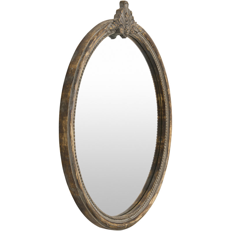 Giustina Accent Mirror, Solid Wood, Brown