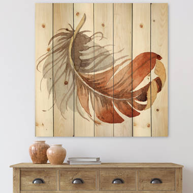 https://assets.wfcdn.com/im/61948717/resize-h380-w380%5Ecompr-r70/1455/145540687/Orange+Ethnic+Bird+Feather+On+Wood+Painting.jpg