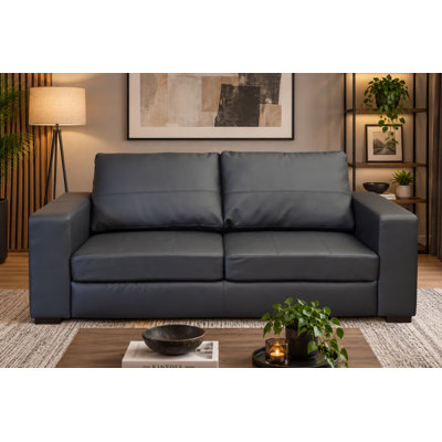 Bogoslav 3 Seater Faux Leather Sofa