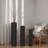 Hammered Metal Floor Vases Set Of 3
