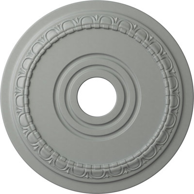 Médaillon de plafond Endurathane Munich, DE 17 1/2 po x P 3 5/8 po x P 1 po (convient aux auvents jusqu'à 5 5/8 po), apprêté en usine