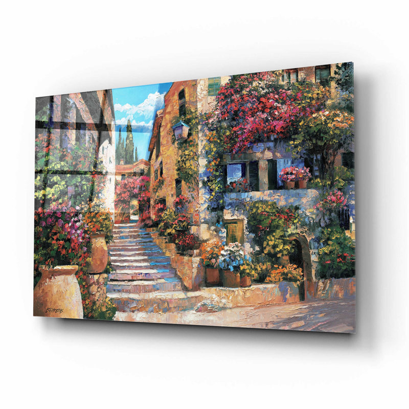 Riviera Stairs par Howard Behrens - impression non encadrée, H 12 po x l 16 po x P 0,13 po