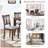 Elegant Wooden Dining Chairs Set of 4, Padded Seat and Ergonomic Design for Comfortable Seating in Any Room-1305393786