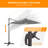 Destinny 120'' Lighted Cantilever Umbrella-595587127