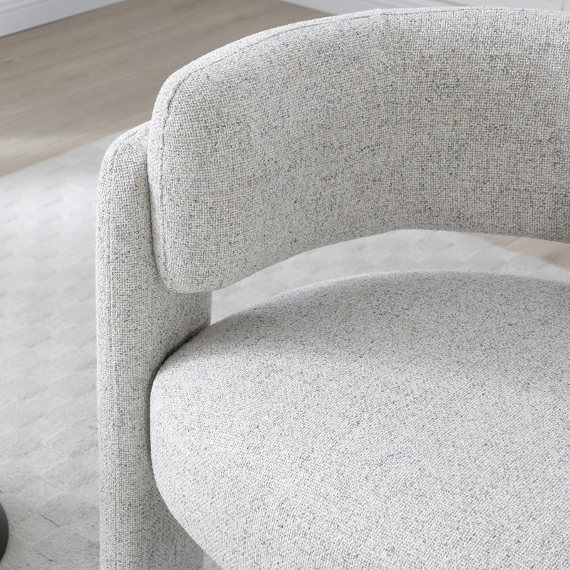 Upholstered Accent Chair, Beige, 72cm H x 84cm W x 71cm D
