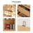 Branigans 3-Tier Cube Bookshelf Storage Cabinet With Double Drawer And Shelf