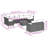 Vidaxl Garden Sofa Set Grey