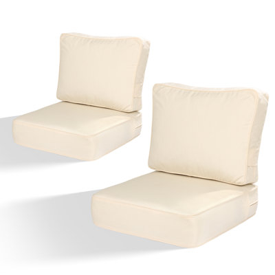 6 Inch Sunbrella Outdoor Chair Seat Back Cushion Set