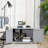 Khadijah Modern Cat Litter Box Enclosure With Adjustable Partition For Customizable Space, Cat Washroom End Table For Indoor Cats With Hidden Storage Cabinet Space, Dark Gray-1087616521
