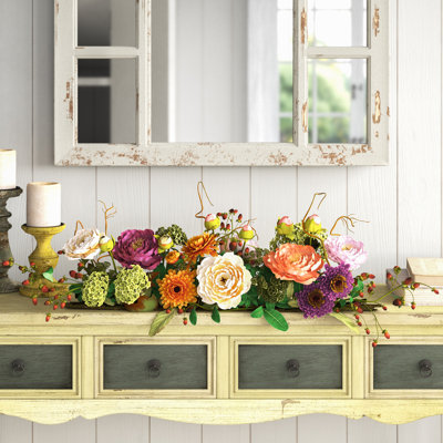 Mixed Centerpiece in Planter