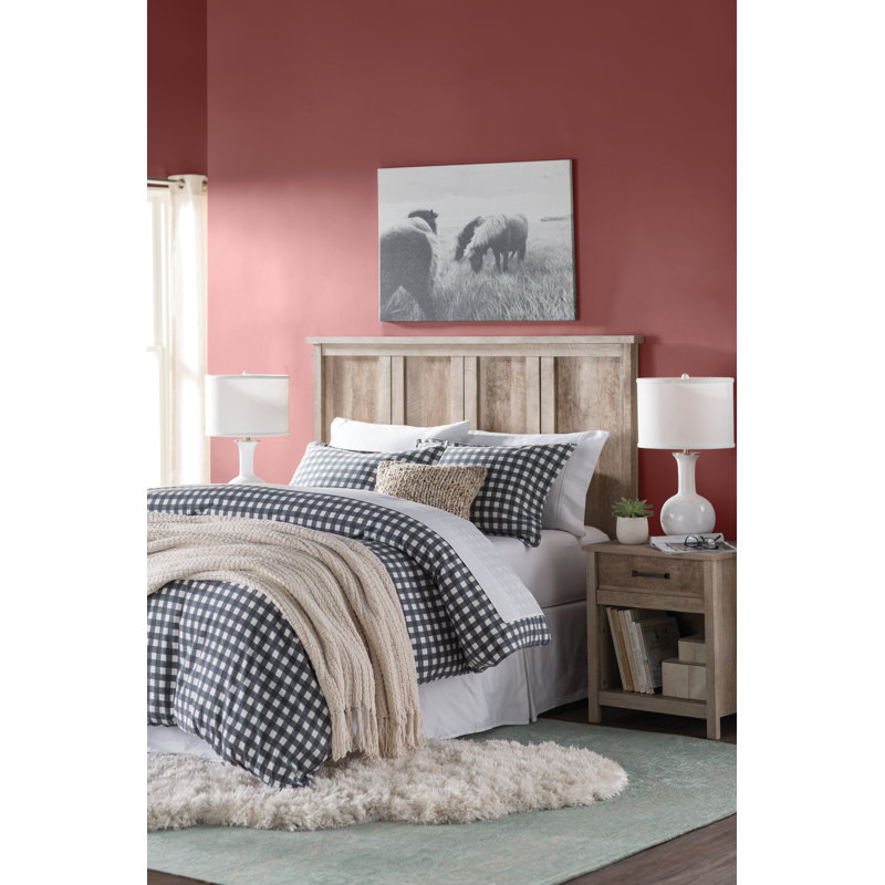 Preston Gray Plaid Cotton Flannel Twin Duvet Cover Set