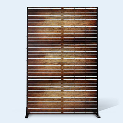 Paravent d'extérieur de 183 cm de haut, panneaux décoratifs autoportants double face pour balcon, cour et jardin.