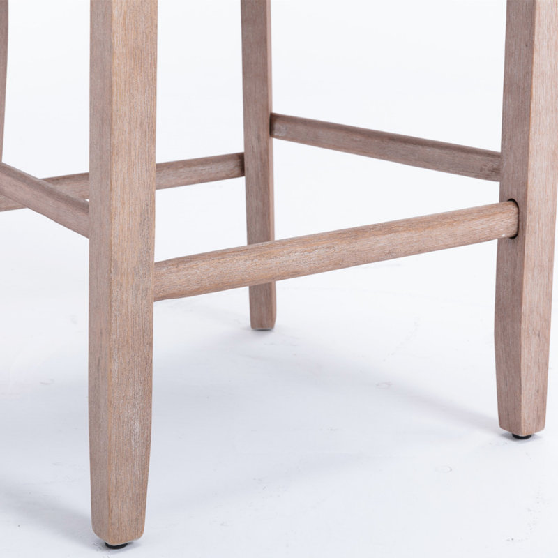 Tabouret de comptoir 27,2 po Simonton, Beige, Bleu ciel