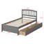 Base de lit plateforme avec tiroirs en bois-278047949
