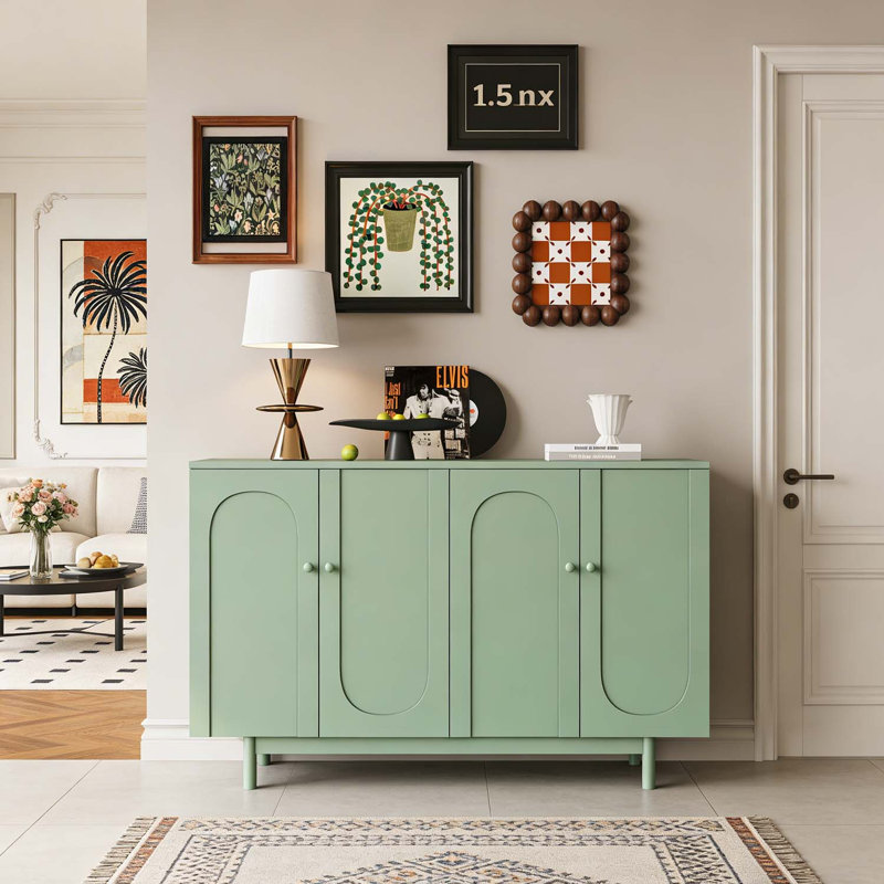 Armoire de rangement minimaliste et élégante, Vert menthe