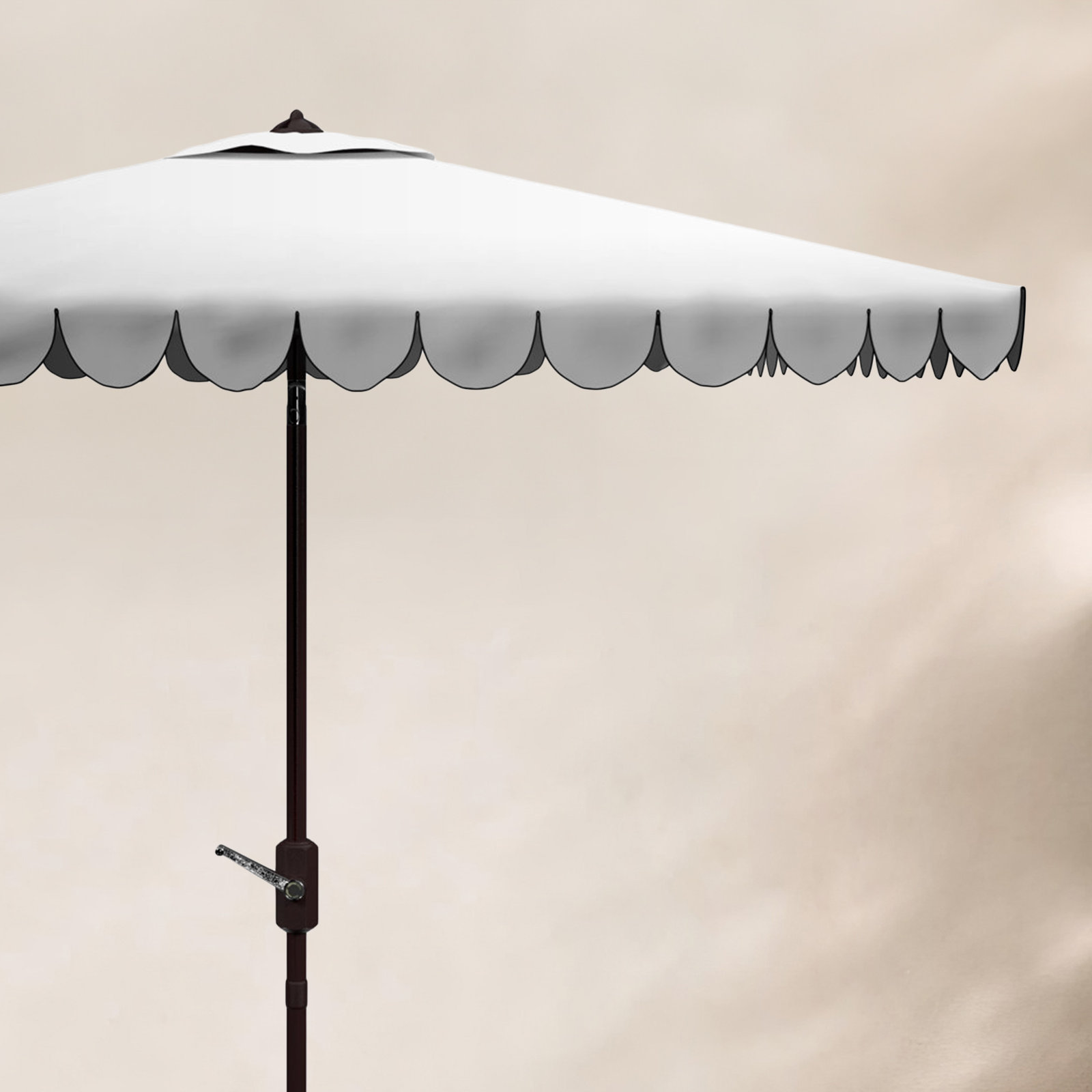 Teo 7.5' Umbrella, White/Black