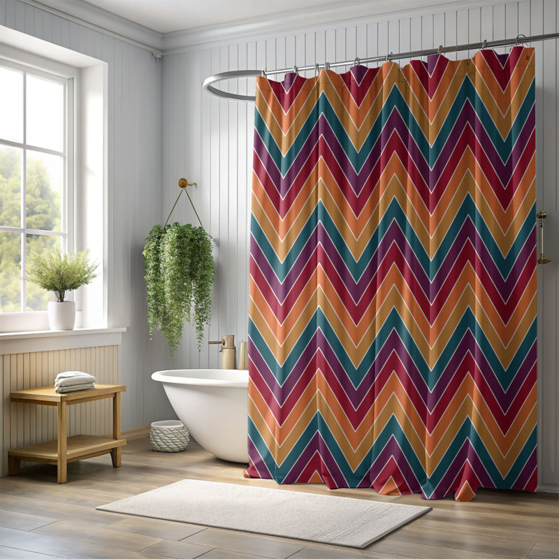 Rideau de douche Fall Spectrum - Premium, H 74 po x l 71 po
