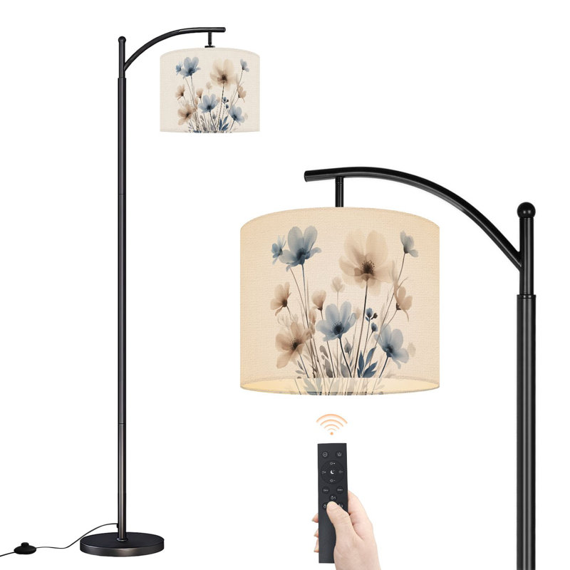 Lampe sur pied avec abat-jour ajustable Boho
