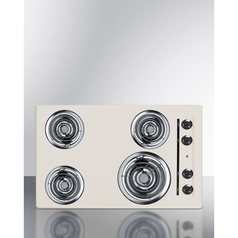 Summit Appliance Electric Cooktop, Bisque