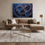 Art musical sur toile bleue-750547243